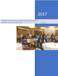 E-Waste Prevention Intervention Strategies Meeting Summary Report