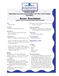 Sonar Simulation (Adapted from the Steamship Portland 2003 Expedition)