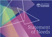 Statement of Needs