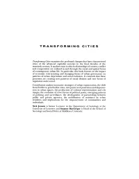 TRANSFORMING CITIES: Contested Governance and New Spatial Divisions