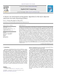 A Chaotic Non-Dominated Sorting Genetic Algorithm for the Multi-Objective