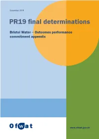 Bristol Water ‒ Outcomes Performance Commitment Appendix