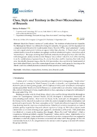 Class, Style and Territory in the Drari Microcultures of Brussels