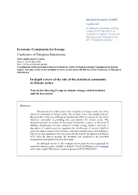 In-Depth Review of the Role of the Statistical Community in Climate Action