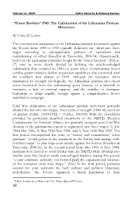 The Culmination of the Lithuanian Partisan Movement by Vylius M