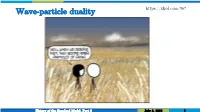 Wave-Particle Duality