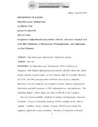 1 Billing Code 4410-09-P DEPARTMENT of JUSTICE Drug Enforcement Administration 21 CFR Part 1310