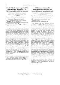 A Late Triassic Major Negative Δ13c Spike Linked to Wrangellia LIP: The