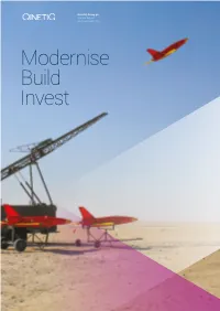 Modernise Build Invest Who We Are Qinetiq Is a Leading Science and Engineering Company Operating Primarily in the Defence, Security and Aerospace Markets