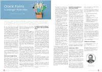 Oracle Forms Is Stronger Than Time