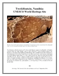 Twyfelfontein, Namibia: UNESCO World Heritage Site