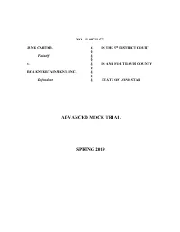 Advanced Mock Trial Spring 2019 NO