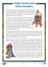 Anglo-Saxon and Scots Invaders