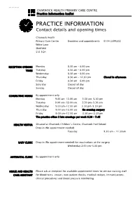 Practice Information Leaflet