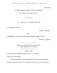 USCA11 Case: 19-14434 Date Filed: 04/21/2021 Page: 1 of 23