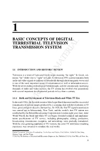 1 Basic Concepts of Digital Terrestrial Television Transmission System