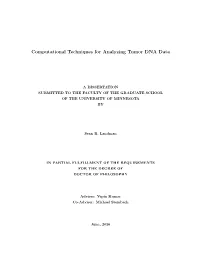 Computational Techniques for Analyzing Tumor DNA Data