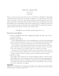 Math 308: Autumn 2019 Course Notes Robert Won
