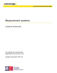 Measurement Systems