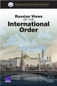 Russian Views of the International Order