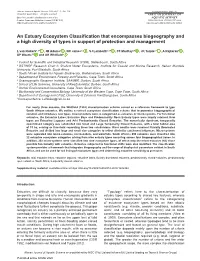 An Estuary Ecosystem Classification That Encompasses Biogeography and a High Diversity of Types in Support of Protection and Management