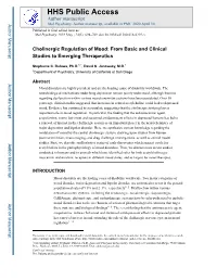Cholinergic Regulation of Mood: from Basic and Clinical Studies to Emerging Therapeutics