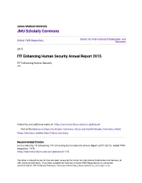 ITF Enhancing Human Security Annual Report 2015