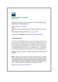 The State and the Extractive Industries in Australia: Growth for Whose Benefit?