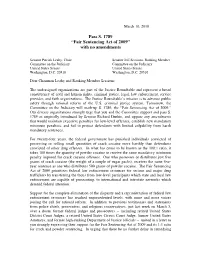 Fair Sentencing Act of 2009” with No Amendments