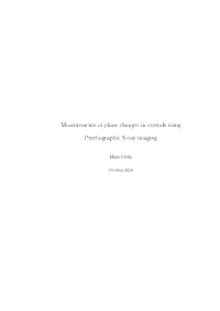Measurements of Phase Changes in Crystals Using Ptychographic X-Ray