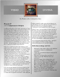 PSALM 27 and Experience This Inner Light from the Transcendent at and the Enlightenment of Religion the Core of Their Being