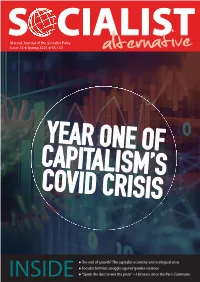 Marxist Journal of the Socialist Party Issue 12 Spring 2021 €3 / £3