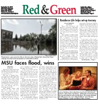 MSU Faces Flood, Wins