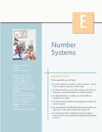 Number Systems