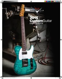 2016 Customguitar DESIGN GUIDE