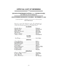 Official List of Members