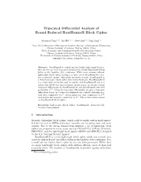 Truncated Differential Analysis of Round-Reduced Roadrunner