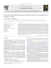 A Search for Factors Specifying Tonotopy Implicates DNER in Hair-Cell Development in the Chick's Cochlea☆