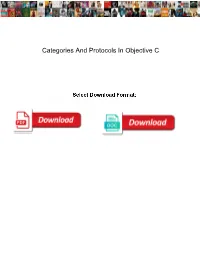 Categories and Protocols in Objective C