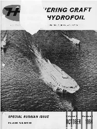 Hovering Craft & Hydrofoil Magazine October 1964 Volume 4 Number 1