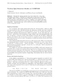 Nucleon Spin Structure Studies at COMPASS