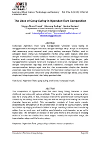 The Uses of Gong Suling in Ngemban Rare Composition