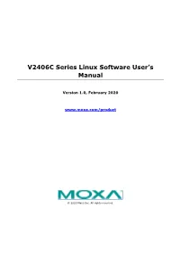 V2406C Series Linux Software User's Manual