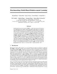 Benchmarking Model-Based Reinforcement Learning