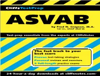 Cliffstestprep ASVAB