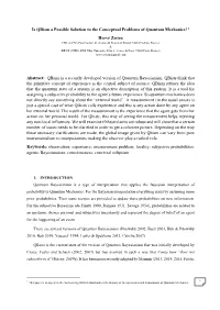 Is Qbism a Possible Solution to the Conceptual Problems of Quantum