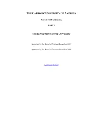Part 1 of the Faculty Handbook