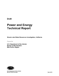Power and Energy Technical Report, DEIS