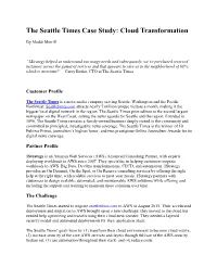 The Seattle Times Case Study: Cloud Transformation