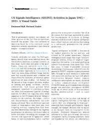US Signals Intelligence (SIGINT) Activities in Japan 1945 – 2015: a Visual Guide